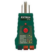 Extech ET10: GFCI Receptacle Tester Extech ET10: GFCI Receptacle Tester
