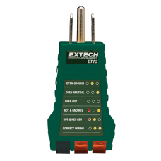 Extech ET15: Receptacle Tester Extech ET15: Receptacle Tester