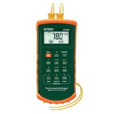 Extech 421509: 7 Thermocouple Dual Input Datalogger with Alarm